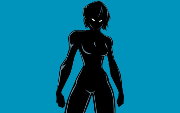 Download Superheroine Battle Mode No Cape Silhoue - Premium Resources