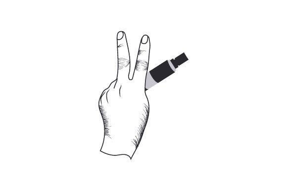 Download Vintage Vaping Logotypes and Hand - Logo Collection