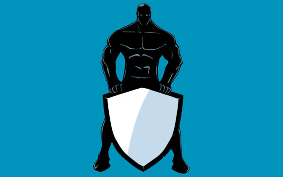 Download Superhero Holding Shield No Cape Silhoue - Premium Bundle