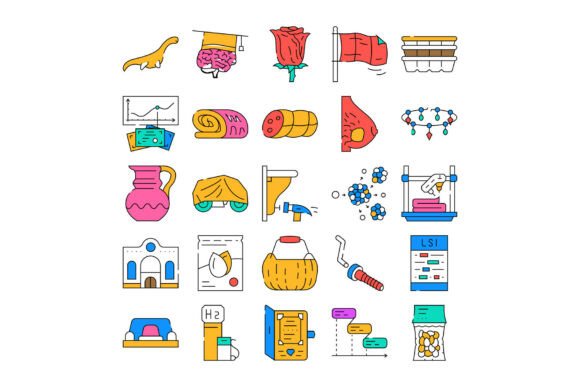 Download Collection of Distinct Colored Icon Desi - Distinct Collection