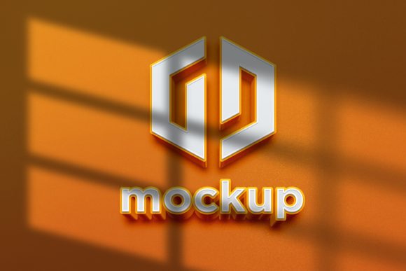 Download 3D Extrude Logo Mockup - Logo Collection