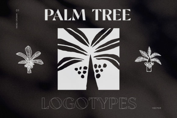 Download Hand-Drawn Palm Tree Logotypes - Logo Collection